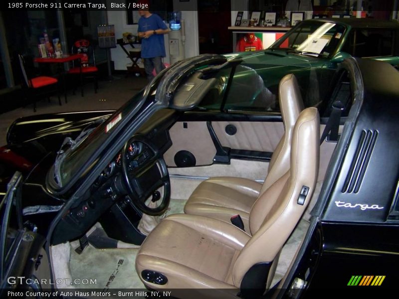 Black / Beige 1985 Porsche 911 Carrera Targa