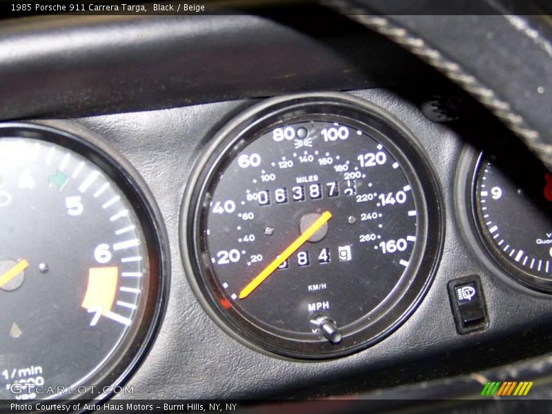 Black / Beige 1985 Porsche 911 Carrera Targa