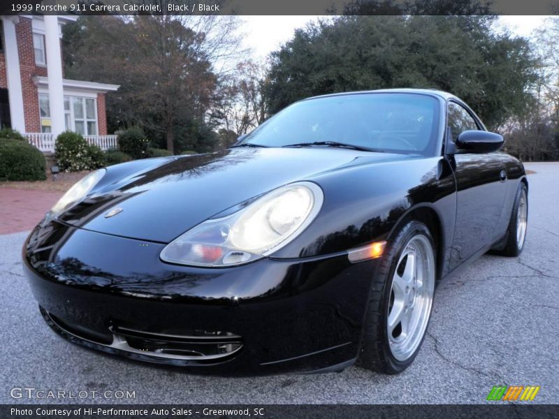 Black / Black 1999 Porsche 911 Carrera Cabriolet