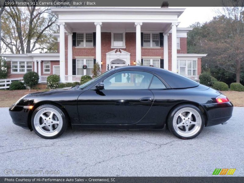 Black / Black 1999 Porsche 911 Carrera Cabriolet