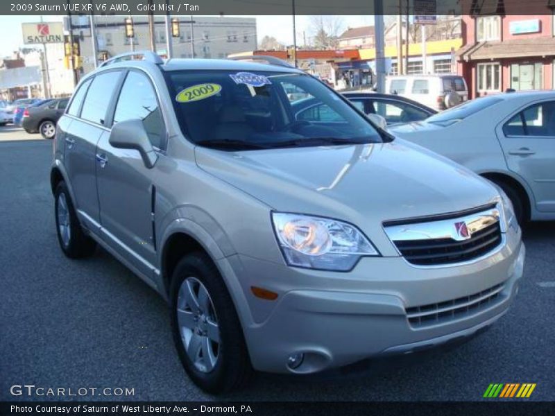 Gold Mist / Tan 2009 Saturn VUE XR V6 AWD