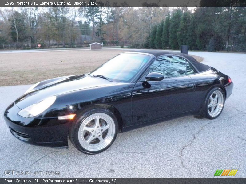 Black / Black 1999 Porsche 911 Carrera Cabriolet