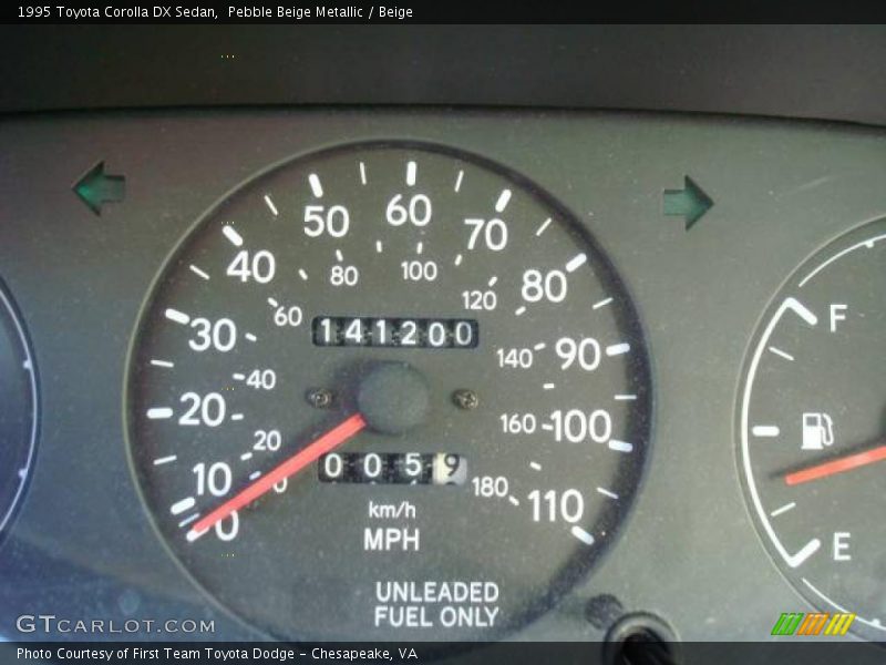 Pebble Beige Metallic / Beige 1995 Toyota Corolla DX Sedan