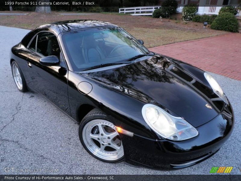 Black / Black 1999 Porsche 911 Carrera Cabriolet