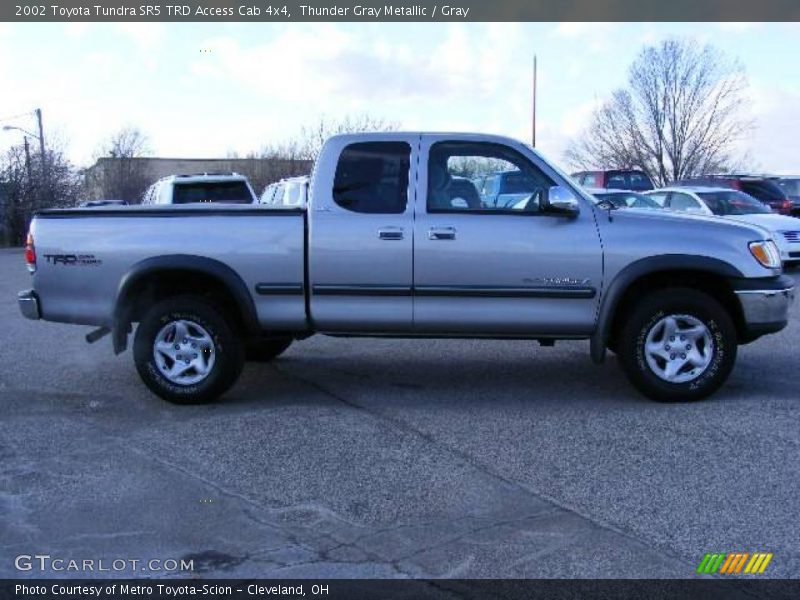 Thunder Gray Metallic / Gray 2002 Toyota Tundra SR5 TRD Access Cab 4x4