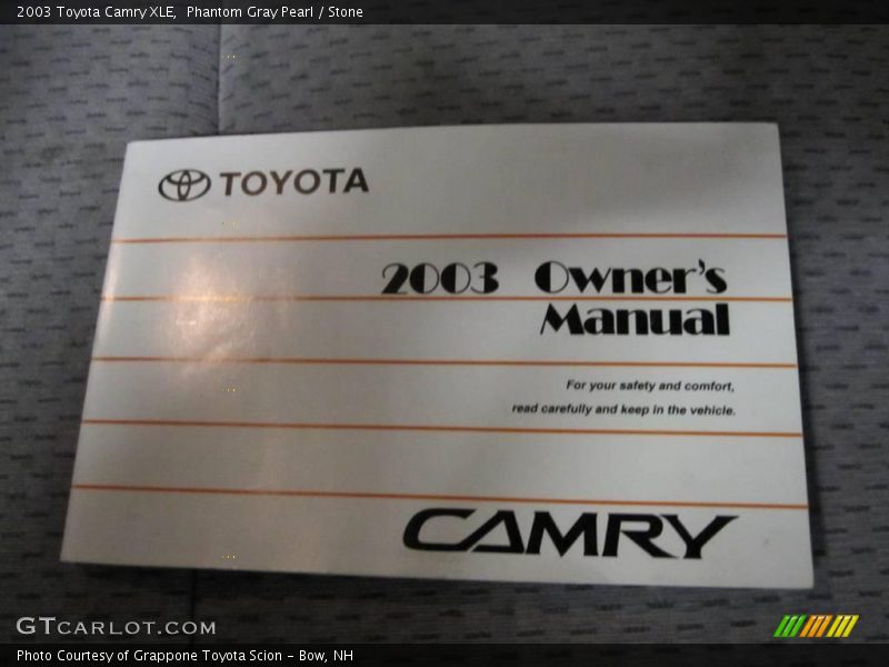 Phantom Gray Pearl / Stone 2003 Toyota Camry XLE