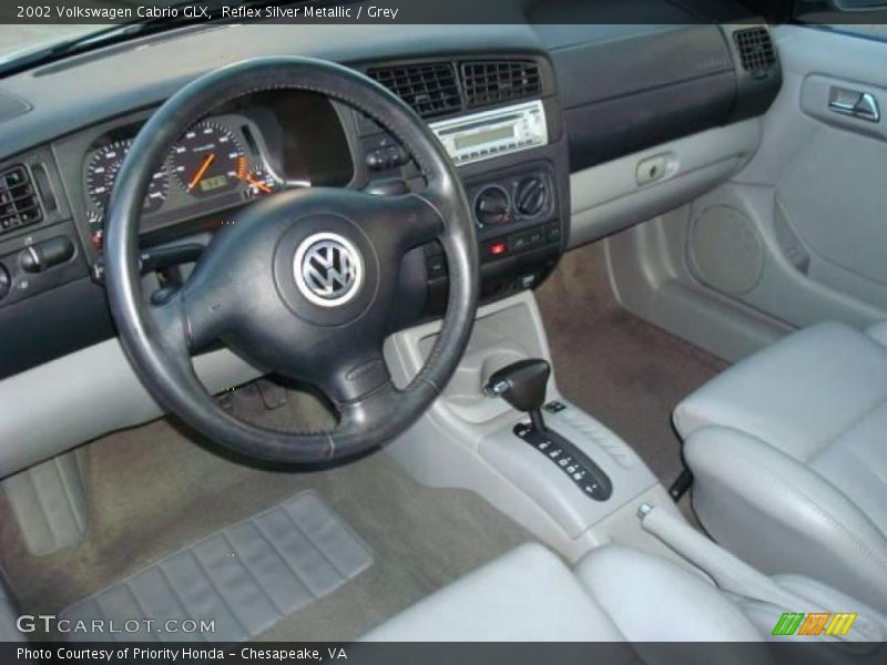 Reflex Silver Metallic / Grey 2002 Volkswagen Cabrio GLX