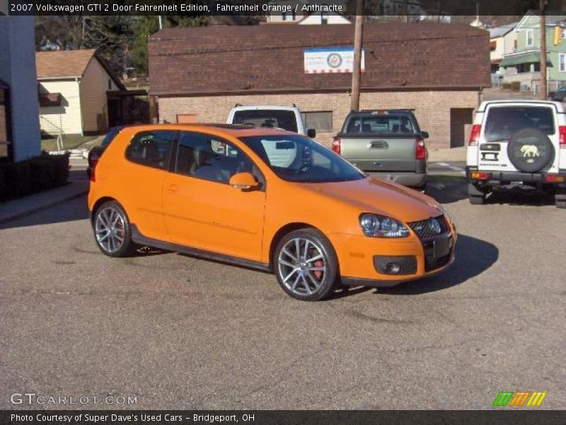 Fahrenheit Orange / Anthracite 2007 Volkswagen GTI 2 Door Fahrenheit Edition