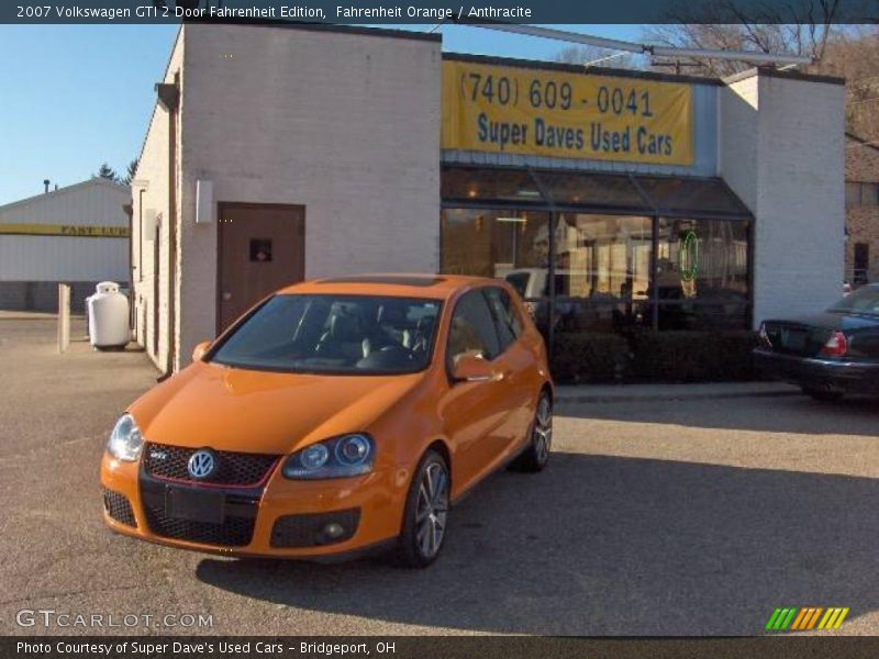 Fahrenheit Orange / Anthracite 2007 Volkswagen GTI 2 Door Fahrenheit Edition