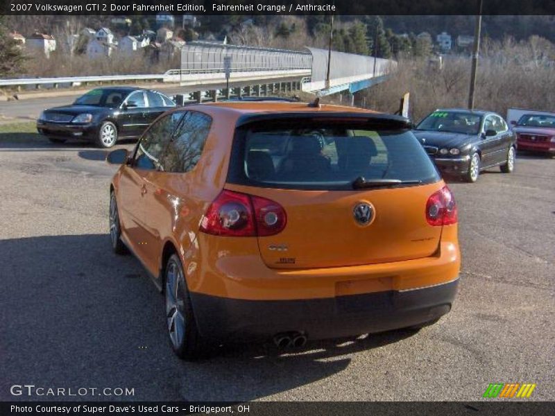 Fahrenheit Orange / Anthracite 2007 Volkswagen GTI 2 Door Fahrenheit Edition