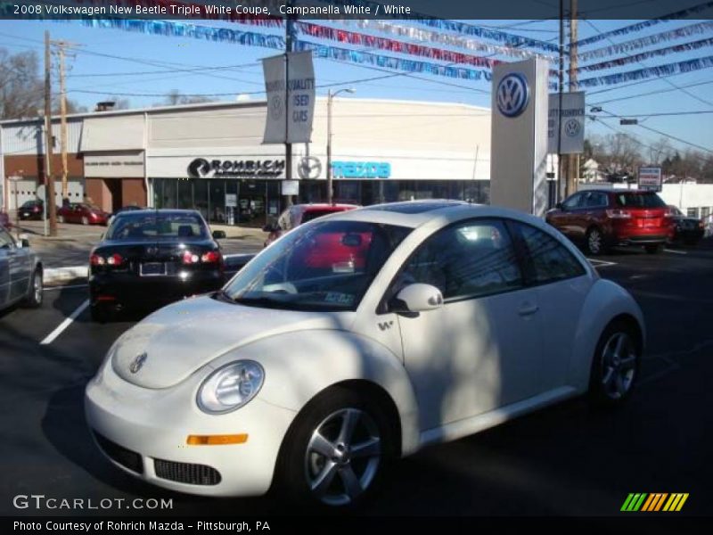 Campanella White / White 2008 Volkswagen New Beetle Triple White Coupe