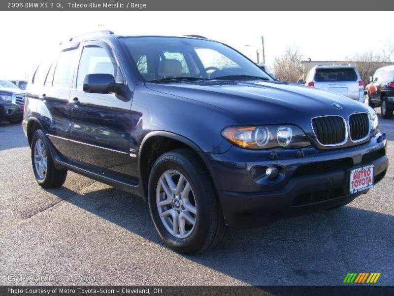 Toledo Blue Metallic / Beige 2006 BMW X5 3.0i