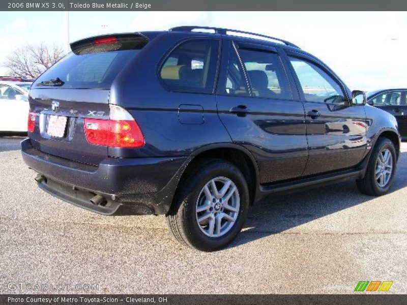 Toledo Blue Metallic / Beige 2006 BMW X5 3.0i