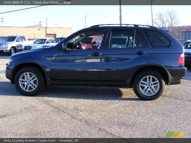Toledo Blue Metallic / Beige 2006 BMW X5 3.0i