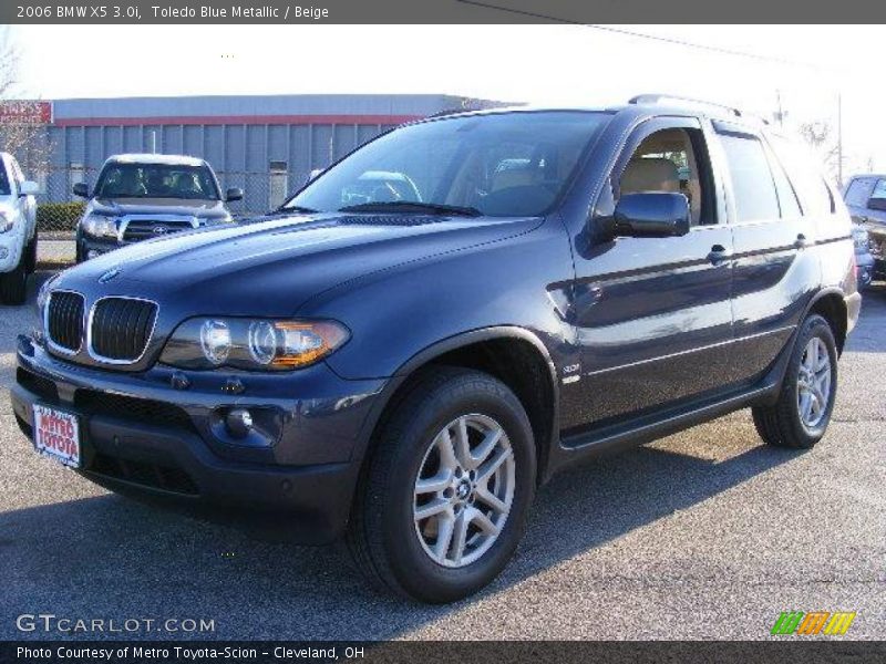 Toledo Blue Metallic / Beige 2006 BMW X5 3.0i