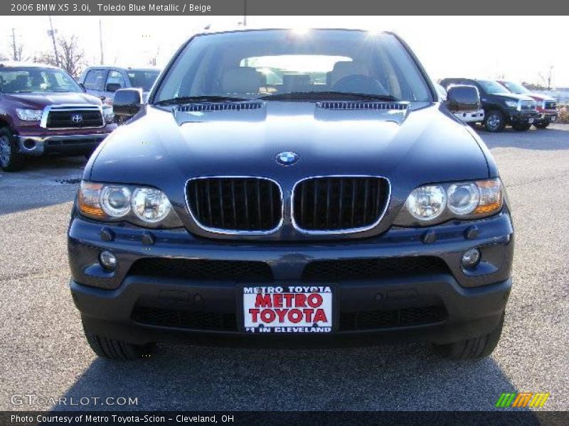 Toledo Blue Metallic / Beige 2006 BMW X5 3.0i
