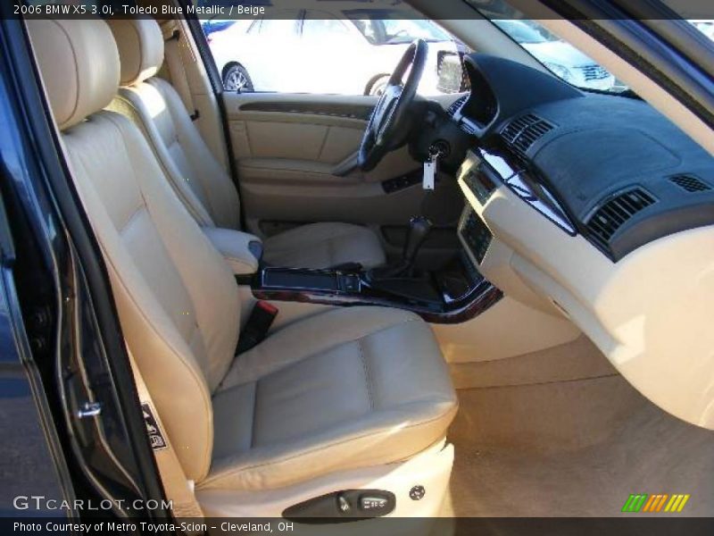 Toledo Blue Metallic / Beige 2006 BMW X5 3.0i