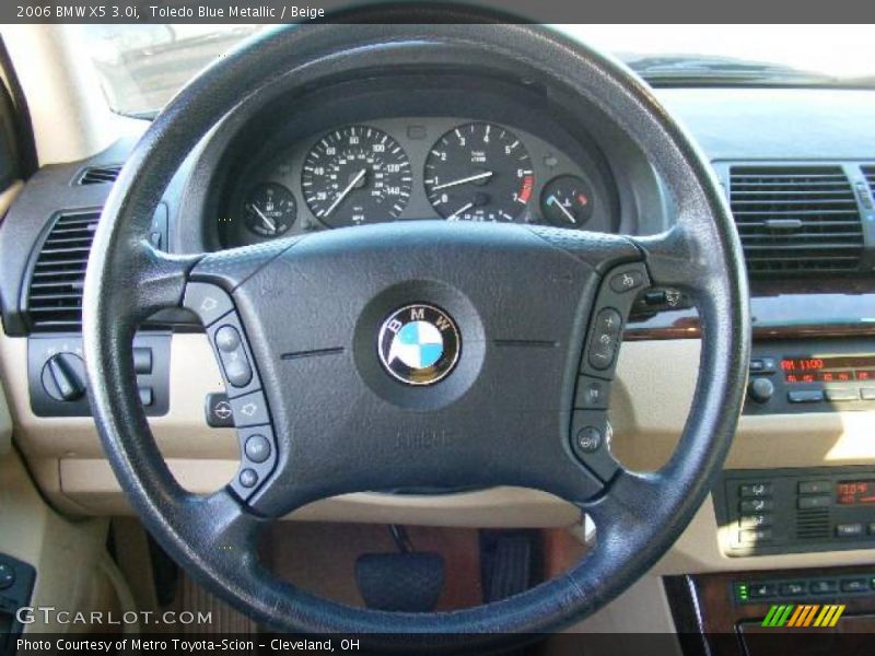 Toledo Blue Metallic / Beige 2006 BMW X5 3.0i