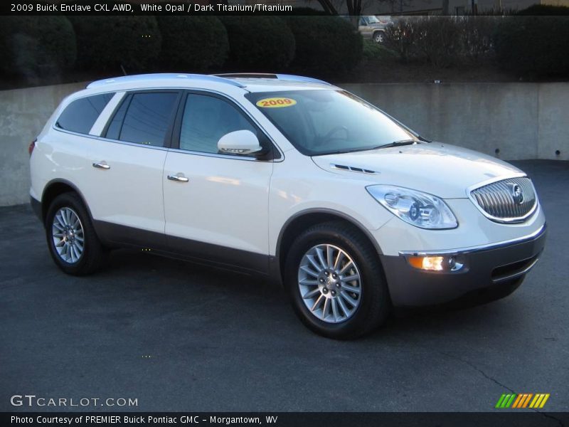 White Opal / Dark Titanium/Titanium 2009 Buick Enclave CXL AWD