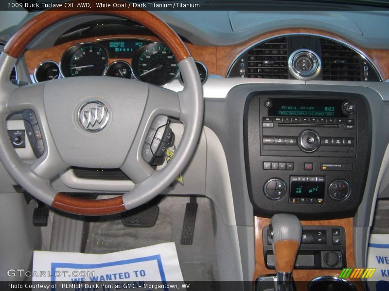 White Opal / Dark Titanium/Titanium 2009 Buick Enclave CXL AWD