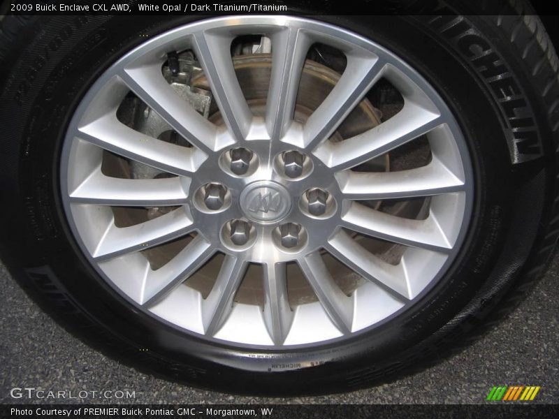 White Opal / Dark Titanium/Titanium 2009 Buick Enclave CXL AWD