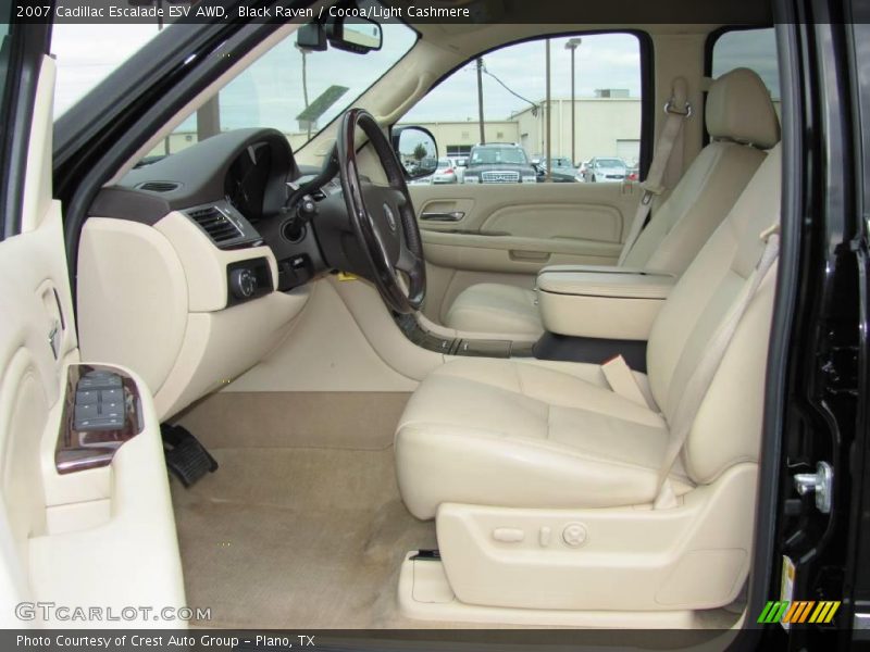 Black Raven / Cocoa/Light Cashmere 2007 Cadillac Escalade ESV AWD