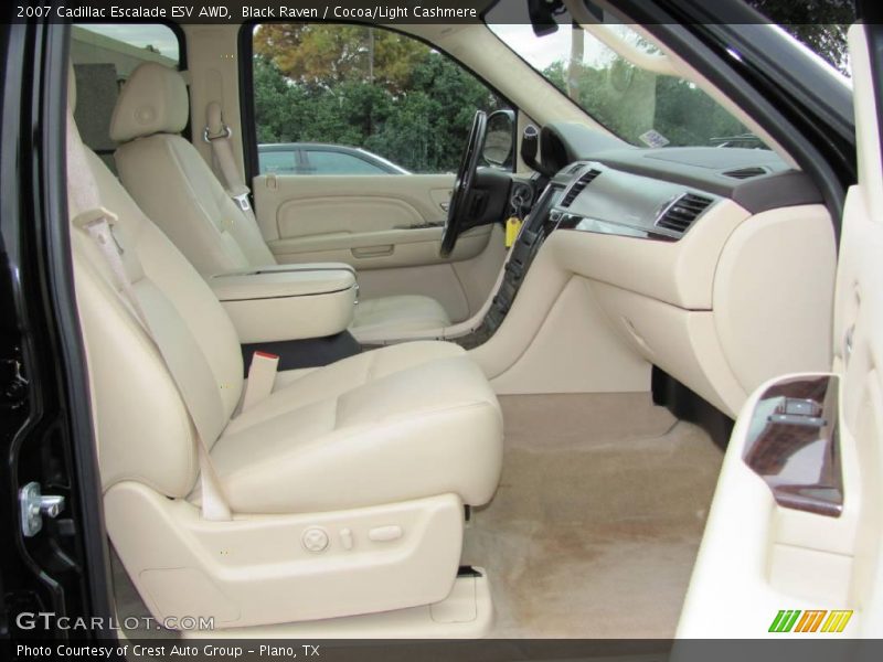 Black Raven / Cocoa/Light Cashmere 2007 Cadillac Escalade ESV AWD
