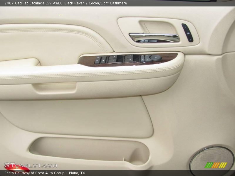 Black Raven / Cocoa/Light Cashmere 2007 Cadillac Escalade ESV AWD