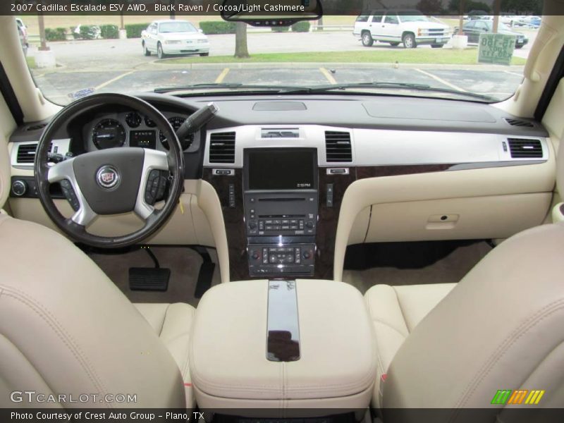 Black Raven / Cocoa/Light Cashmere 2007 Cadillac Escalade ESV AWD
