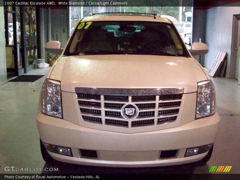 White Diamond / Cocoa/Light Cashmere 2007 Cadillac Escalade AWD