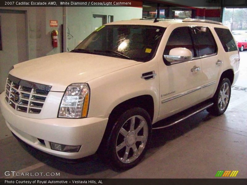 White Diamond / Cocoa/Light Cashmere 2007 Cadillac Escalade AWD
