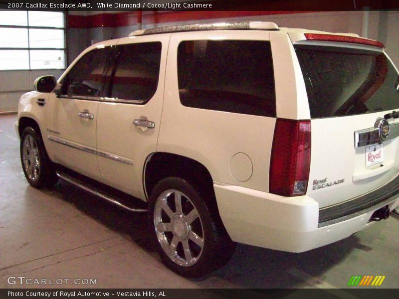 White Diamond / Cocoa/Light Cashmere 2007 Cadillac Escalade AWD