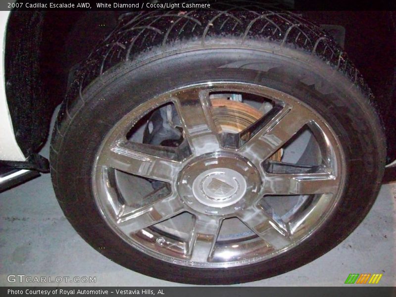 White Diamond / Cocoa/Light Cashmere 2007 Cadillac Escalade AWD