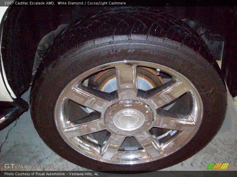White Diamond / Cocoa/Light Cashmere 2007 Cadillac Escalade AWD