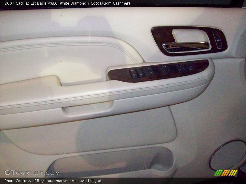 White Diamond / Cocoa/Light Cashmere 2007 Cadillac Escalade AWD