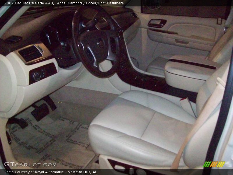 White Diamond / Cocoa/Light Cashmere 2007 Cadillac Escalade AWD