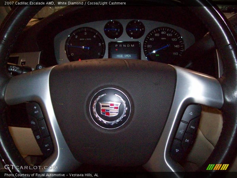 White Diamond / Cocoa/Light Cashmere 2007 Cadillac Escalade AWD