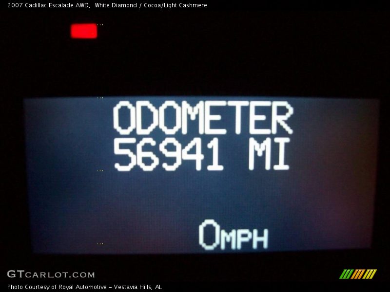 White Diamond / Cocoa/Light Cashmere 2007 Cadillac Escalade AWD