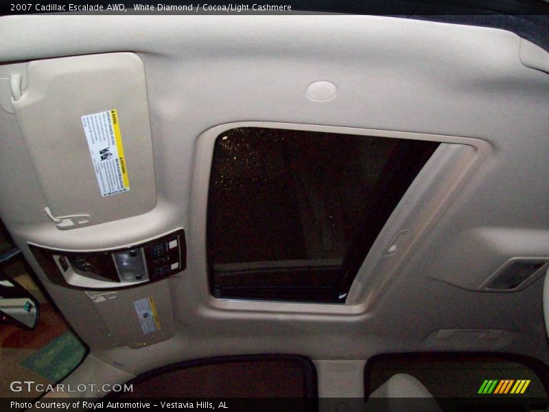 White Diamond / Cocoa/Light Cashmere 2007 Cadillac Escalade AWD