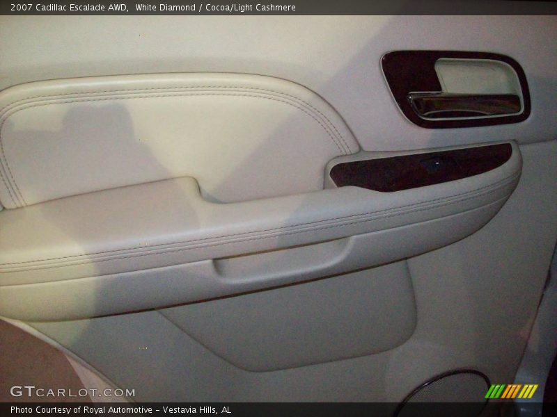 White Diamond / Cocoa/Light Cashmere 2007 Cadillac Escalade AWD