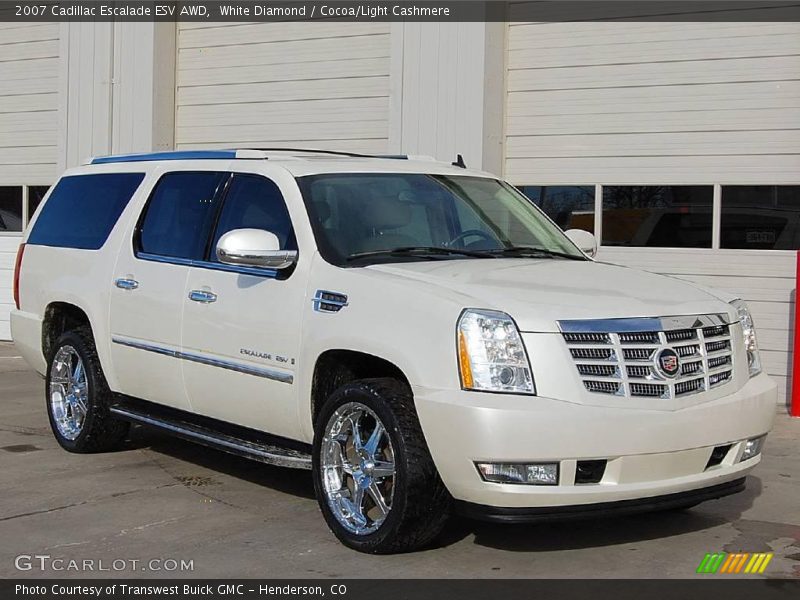 White Diamond / Cocoa/Light Cashmere 2007 Cadillac Escalade ESV AWD
