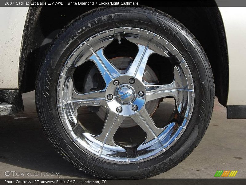 White Diamond / Cocoa/Light Cashmere 2007 Cadillac Escalade ESV AWD