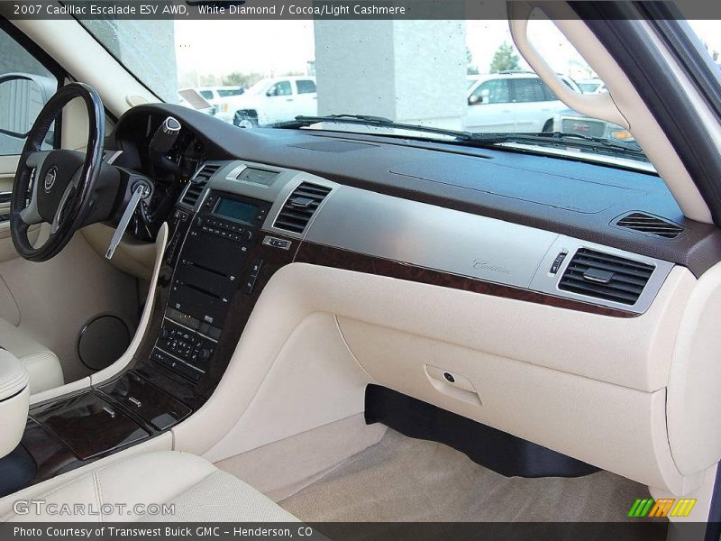 White Diamond / Cocoa/Light Cashmere 2007 Cadillac Escalade ESV AWD
