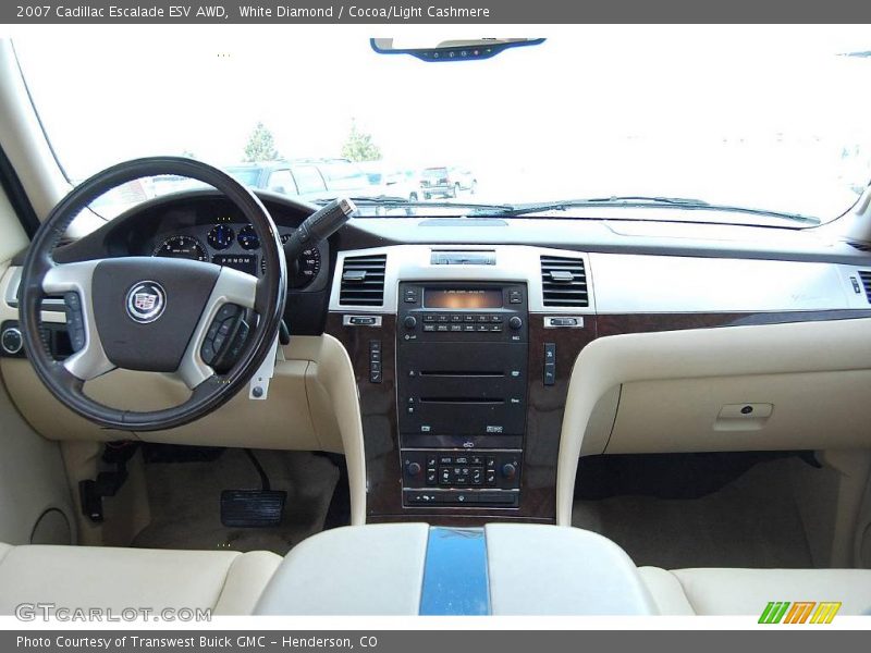 White Diamond / Cocoa/Light Cashmere 2007 Cadillac Escalade ESV AWD