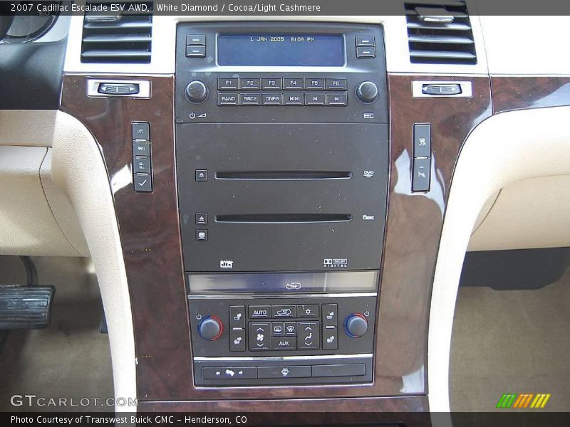 White Diamond / Cocoa/Light Cashmere 2007 Cadillac Escalade ESV AWD