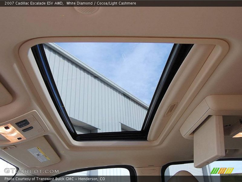 White Diamond / Cocoa/Light Cashmere 2007 Cadillac Escalade ESV AWD
