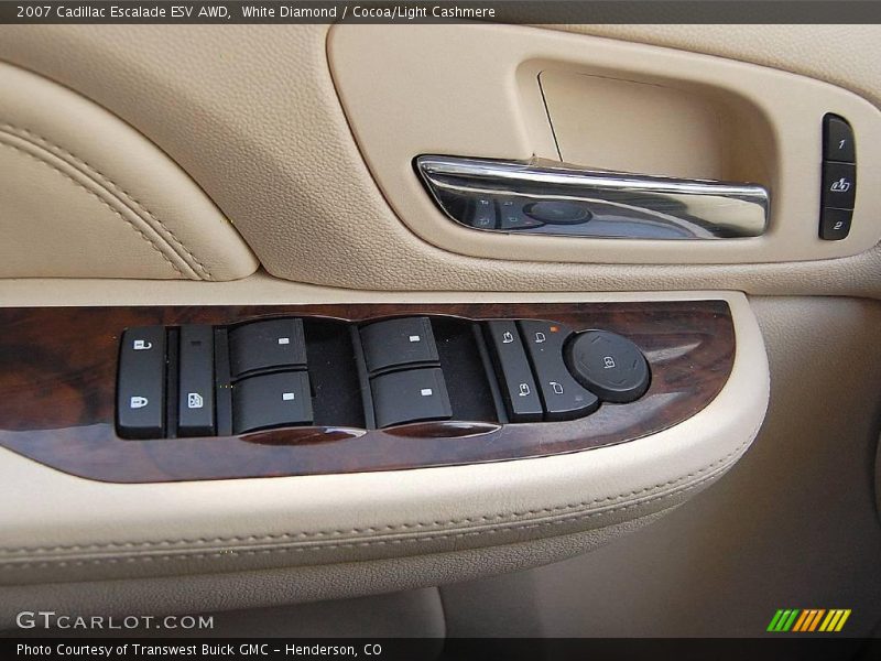 White Diamond / Cocoa/Light Cashmere 2007 Cadillac Escalade ESV AWD