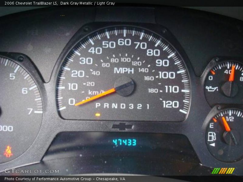 Dark Gray Metallic / Light Gray 2006 Chevrolet TrailBlazer LS