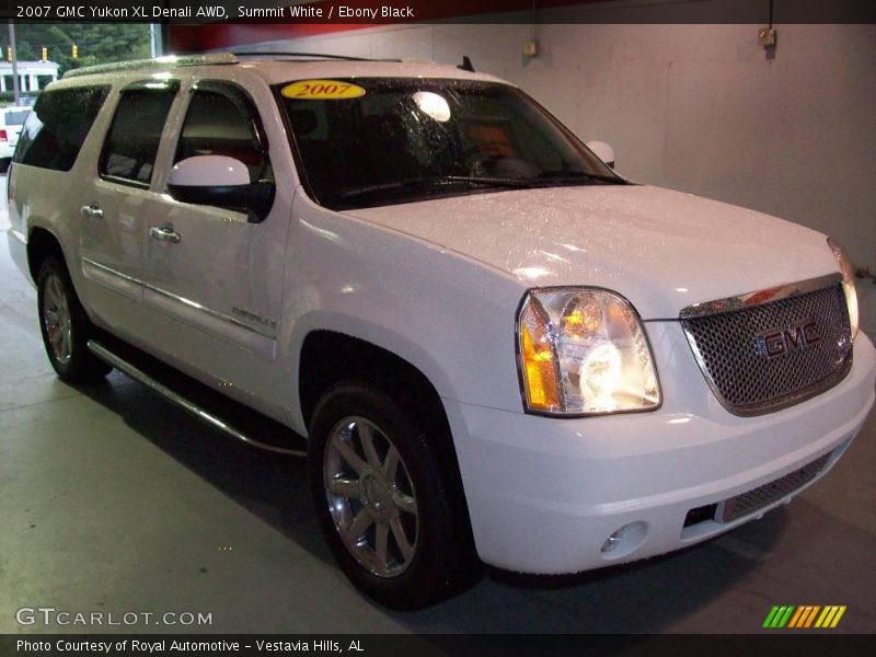 Summit White / Ebony Black 2007 GMC Yukon XL Denali AWD
