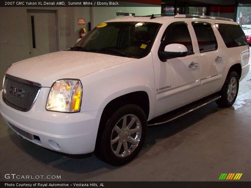 Summit White / Ebony Black 2007 GMC Yukon XL Denali AWD